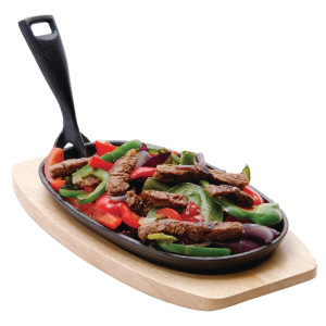 Lijevano željezno posuđe ovalnog oblika 240x140mm - Olympia - Fourniresto