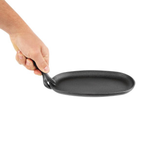 Lijevano željezno posuđe ovalnog oblika 240x140mm - Olympia - Fourniresto