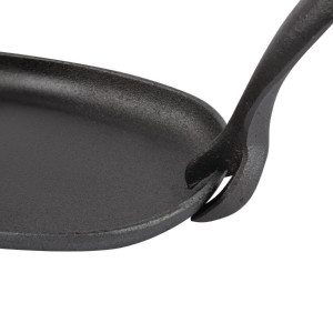 Lijevano željezno posuđe ovalnog oblika 240x140mm - Olympia - Fourniresto