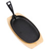 Lijevano željezno posuđe ovalnog oblika 240x140mm - Olympia - Fourniresto
