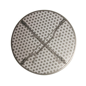 Bistro stol od čelične rešetke - sivi - 600 mm - Bolero - Fourniresto