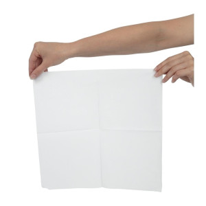 Papirnati ubrusi za grickalice bijeli 1 sloj 330 x 330 mm - Paket od 5000 - FourniResto