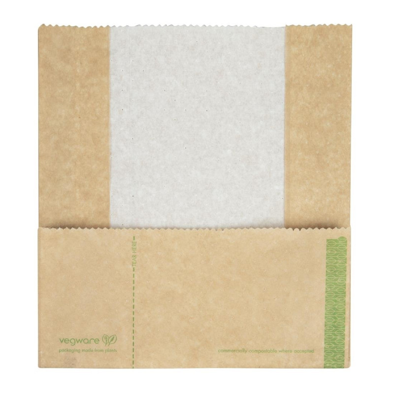 Vegware - Lot od 500 kompostabilnih vrećica za Panini sendviče Vegware - Lot od 500 kompostabilnih vrećica za Panini sendviče