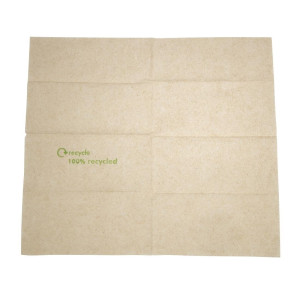 Salvete 1 složeni od recikliranog papira s distributerom 320 x 300 mm - paket od 6000 - FourniResto