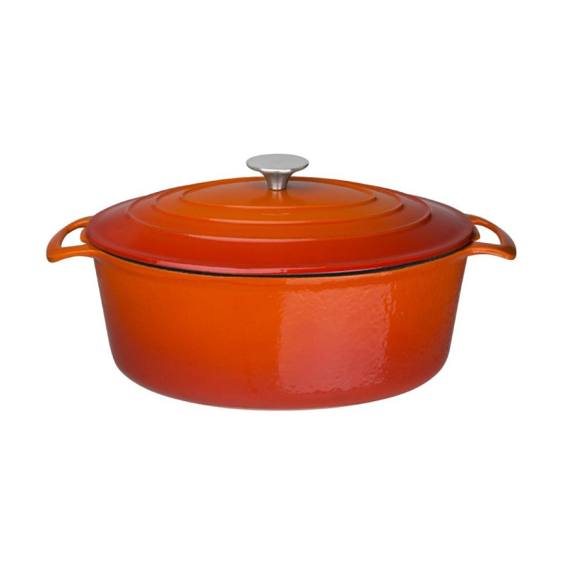 Velika ovalna narančasta posuda - 6L - Vogue Velika ovalna narančasta posuda - 6L - Vogue