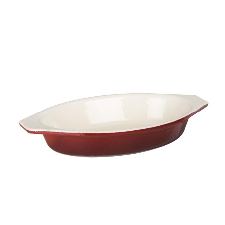 Plitka za gratin ovalnog oblika crvene boje - 650 ml - Vogue