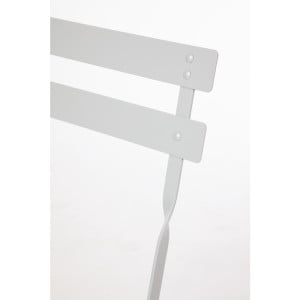 Čelična terasa stolica - Siva - Set od 2 - Bolero - Fourniresto
