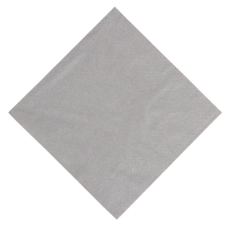 Salvete za grickanje od sive granitne biorazgradive vate - 3 sloja - 30x30 - Paket od 1000 - FourniResto - Fourniresto