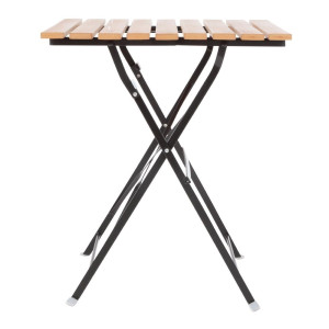 Stol bistro kvadratnog oblika od imitacije drva - 600mm - Bolero - Fourniresto