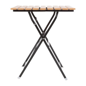 Stol bistro kvadratnog oblika od imitacije drva - 600mm - Bolero - Fourniresto