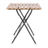 Stol bistro kvadratnog oblika od imitacije drva - 600mm - Bolero - Fourniresto