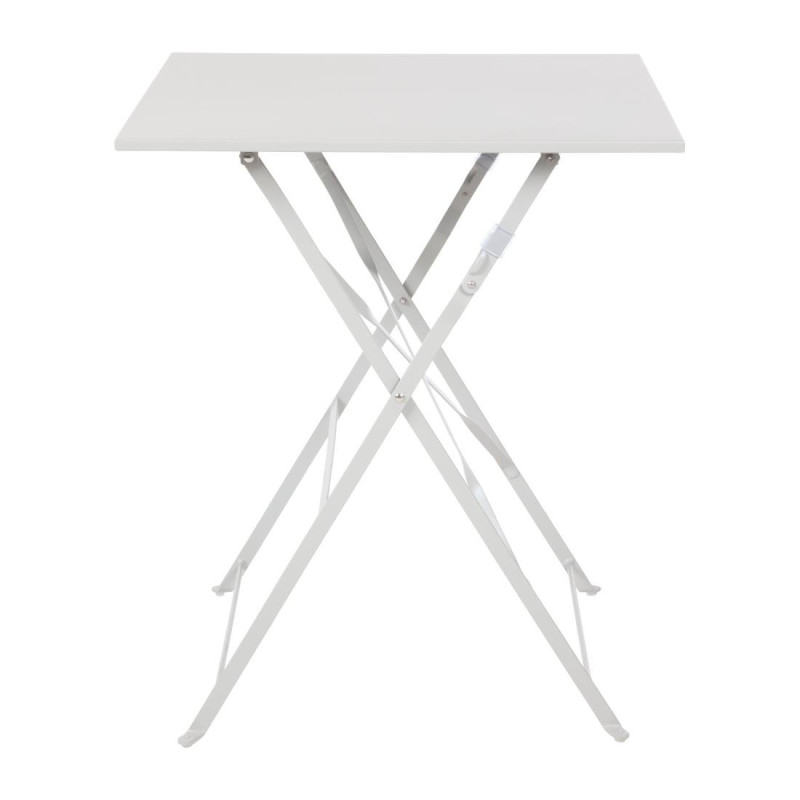 Square steel terrace table - grey - 600mm - Bolero - Fourniresto Square steel terrace table - grey - 600mm - Bolero - Fourniresto