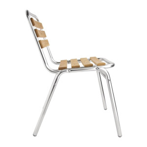 Bistro stolice jasen i aluminij - Set od 4 - Bolero - Fourniresto