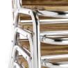 Bistro stolice jasen i aluminij - Set od 4 - Bolero - Fourniresto
