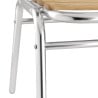 Bistro stolice jasen i aluminij - Set od 4 - Bolero - Fourniresto