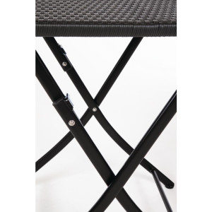 Stol od ratana s preklopnom kvadratnom pločom - 600 mm - Bolero - Fourniresto