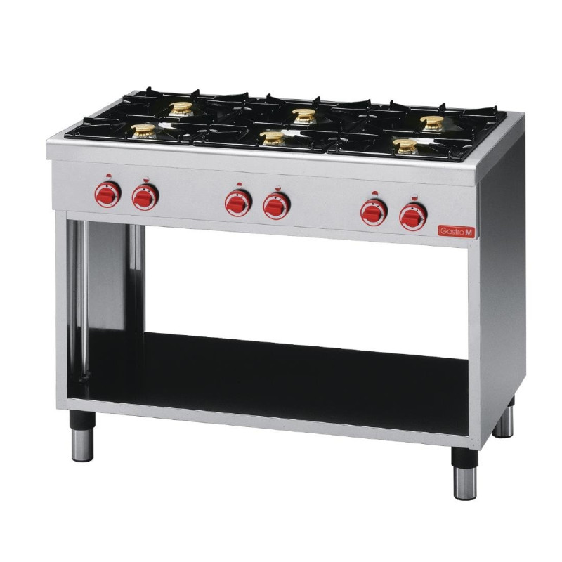 6 intense gas flames - Gastro M - Fourniresto