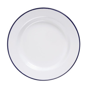 Plitki tanjur od emajliranog čelika 245mm - Set od 6 - Olympia - Fourniresto