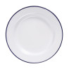 Plitki tanjur od emajliranog čelika 245mm - Set od 6 - Olympia - Fourniresto