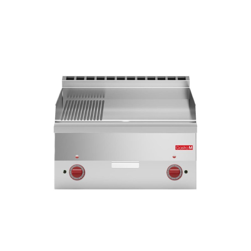 Plancha Électrique Plaque Demi Lisse Demi Rainurée-L 600 x P 600mm - Gastro M Plancha Électrique Plaque Demi Lisse Demi Rainurée-L 600 x P 600mm - Gastro M
