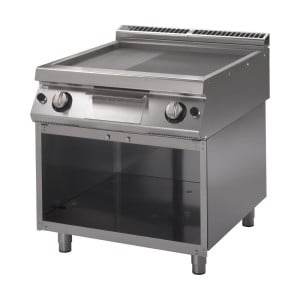 Gas Griddle 700 With 2/3 Smooth Plate 1/3 Grooved - Gastro M