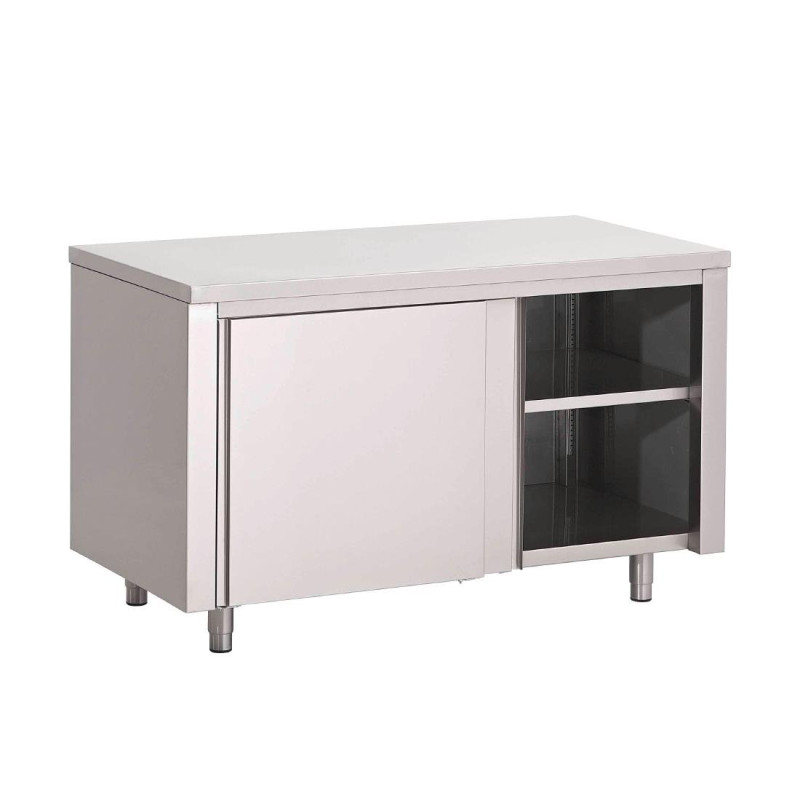 Stainless Steel Cabinet with Sliding Doors - W 2000 x D 700mm - Gastro M Stainless Steel Cabinet with Sliding Doors - W 2000 x D 700mm - Gastro M