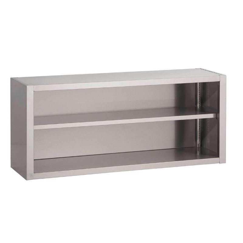 Placard Ouvert Mural en Inox-L 1800 X P 400mm - Gastro M Placard Ouvert Mural en Inox-L 1800 X P 400mm - Gastro M