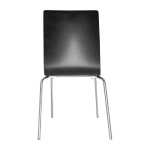 Stolica s crnim kvadratnim naslonom - Set od 4 - Bolero - Fourniresto
