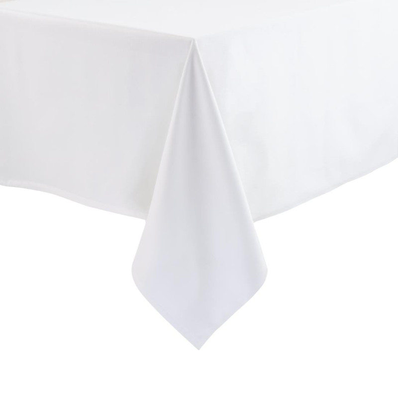 Nappe blanche 1350 x 1350 mm - Mitre Essentials - Fourniresto Nappe blanche 1350 x 1350 mm - Mitre Essentials - Fourniresto