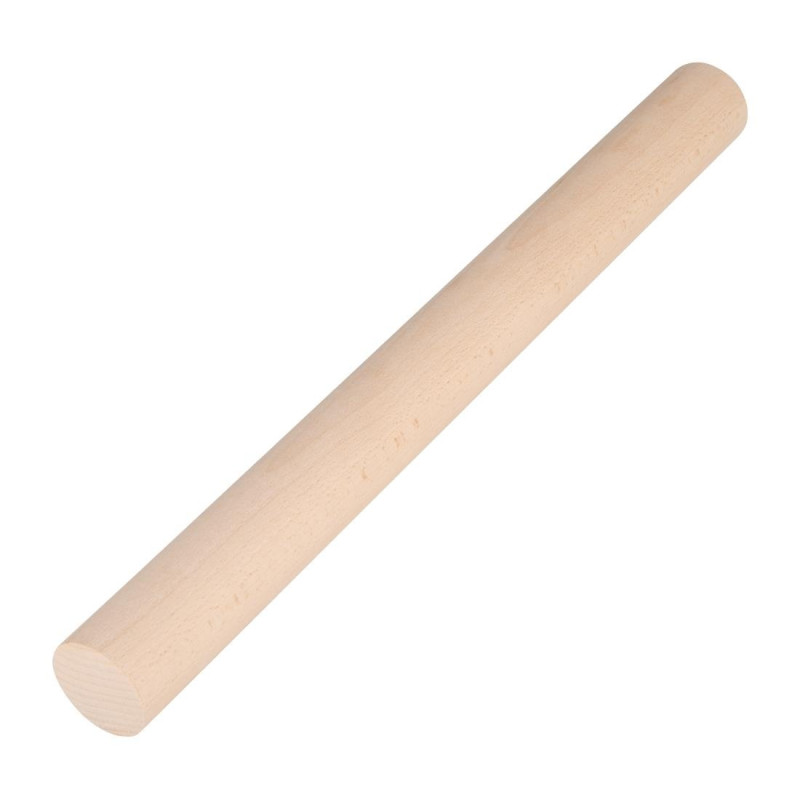 Wooden Rolling Pin - 457 mm - Vogue - Fourniresto Wooden Rolling Pin - 457 mm - Vogue - Fourniresto