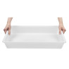 Plitka prozirna plastična posuda za hranu 540 mm - Araven - Fourniresto