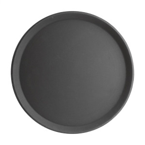 Protuklizni okrugli crni pladanj od staklenih vlakana 406mm - Olympia KRISTALLON - Fourniresto