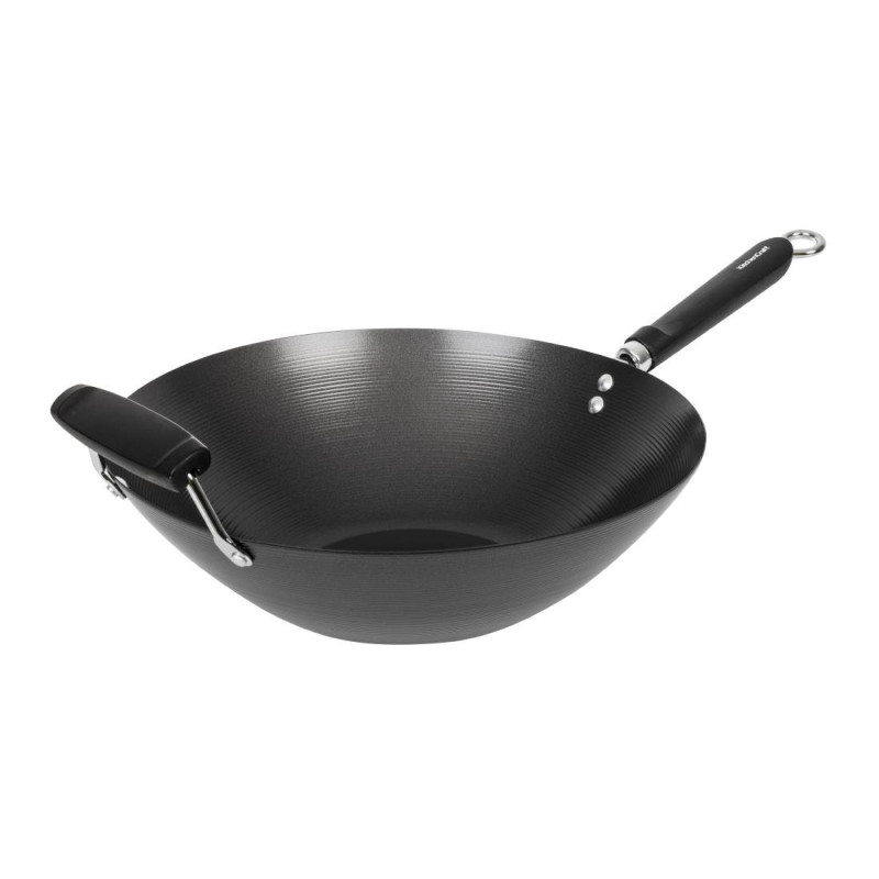 Wok Antiadhésif Fond Plat - 35 cm - Kitchen Craft - Fourniresto Wok Antiadhésif Fond Plat - 35 cm - Kitchen Craft - Fourniresto
