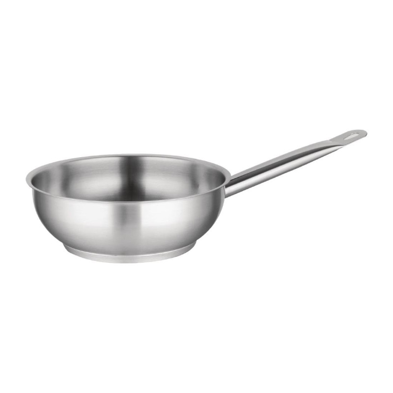 Stainless Steel Saute Pan - Ø 240 mm - Vogue Stainless Steel Saute Pan - Ø 240 mm - Vogue