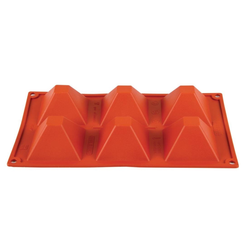 Mold 6 Silicone Pyramids Formaflex - Pavoni Mold 6 Silicone Pyramids Formaflex - Pavoni