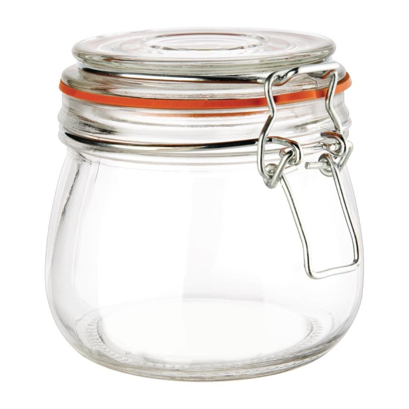 Bocal à conserves avec clip 500ml - Vogue - Fourniresto Bocal à conserves avec clip 500ml - Vogue - Fourniresto