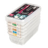 Kutija za pohranu GN1/3 Modulus za intenzivnu upotrebu 3,5L - Paket od 5 - Bourgeat - Fourniresto