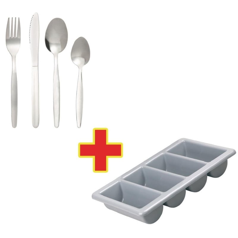 - Set od 240 pribora za jelo Kelso s posudom za pribor - Olympia - Fourniresto