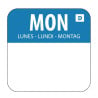 Etiquettes Solubles pour Aliments "Lundi" - Boîte de 1000 - Vogue