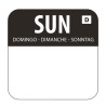 Topljive naljepnice za hranu "Nedjelja" - Kutija od 1000 - Vogue