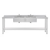 Stainless Steel Sink - L 2400 x D 600 mm - Vogue