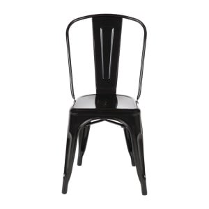 Stolice Bistro Pomične od Čelika - Crne - Set od 4 - Bolero