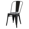 Stolice Bistro Pomične od Čelika - Crne - Set od 4 - Bolero