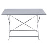 Stol za terasu sklopiv sivi - 1100 x 700 mm - Bolero