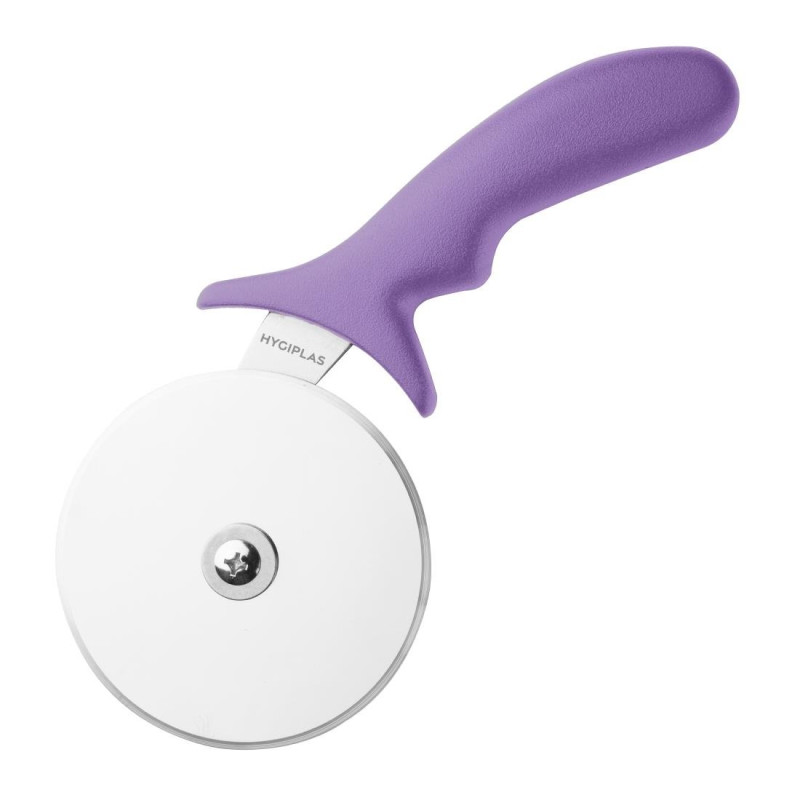 Roulette za pizzu Hygiplas: 102mm, Boja ljubičasta, Alergeni. Roulette za pizzu Hygiplas: 102mm, Boja ljubičasta, Alergeni.