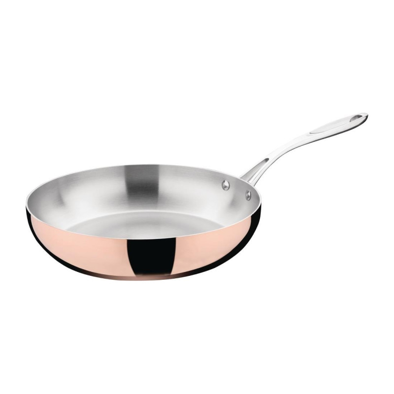 Poêle Triple Paroi Cuivre Induction 280x60 mm Vogue: Performances de cuisson exceptionnelles Poêle Triple Paroi Cuivre Induction 280x60 mm Vogue: Performances de cuisson exceptionnelles