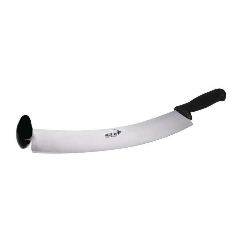 Dutch DEGLON Cheese Knife 2 Hands Curved Blade 38 cm Dutch DEGLON Cheese Knife 2 Hands Curved Blade 38 cm