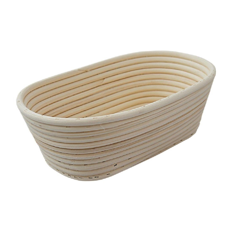 Oval 1 Kg Bread Mold Schneider DW275 in Natural Rattan - Optimal Proofing and Fermentation Oval 1 Kg Bread Mold Schneider DW275 in Natural Rattan - Optimal Proofing and Fermentation