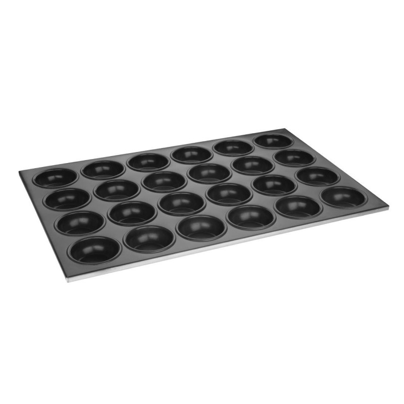 Plaque à Muffins Antiadhésive - 24 Moules en Aluminium Vogue Plaque à Muffins Antiadhésive - 24 Moules en Aluminium Vogue