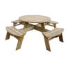 Okrugli drveni piknik stol 2000mm Rowlinson: Robustan i elegantan
